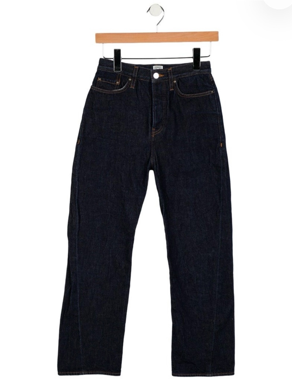 Toteme Dark Blue High Waisted Straight Leg Jeans